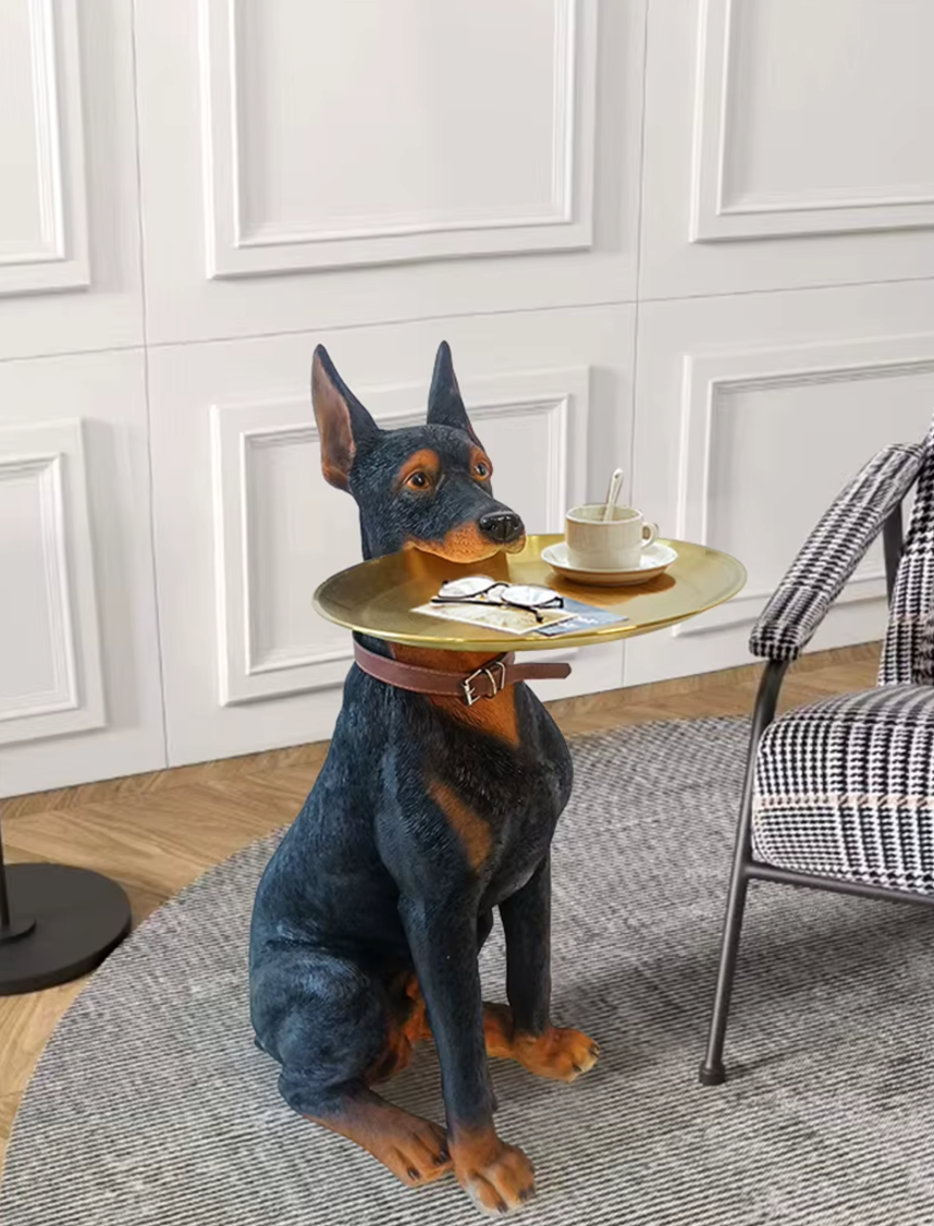 Creative Simulation of a Dobermann Inu Sculpture