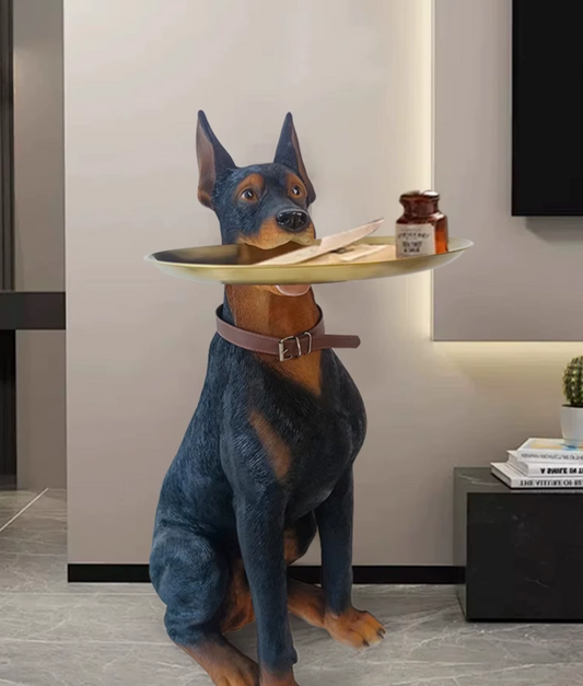 Creative Simulation of a Dobermann Inu Sculpture