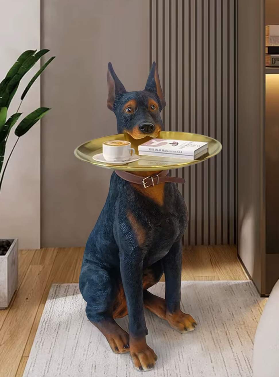 Creative Simulation of a Dobermann Inu Sculpture