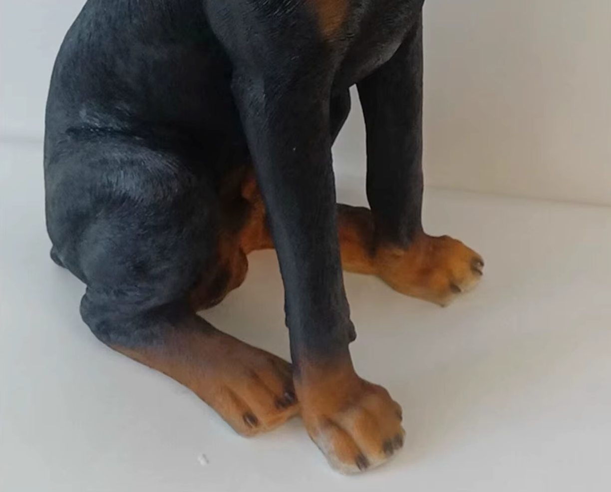 Creative Simulation of a Dobermann Inu Sculpture